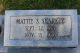 Mattie Singleton Headstone
